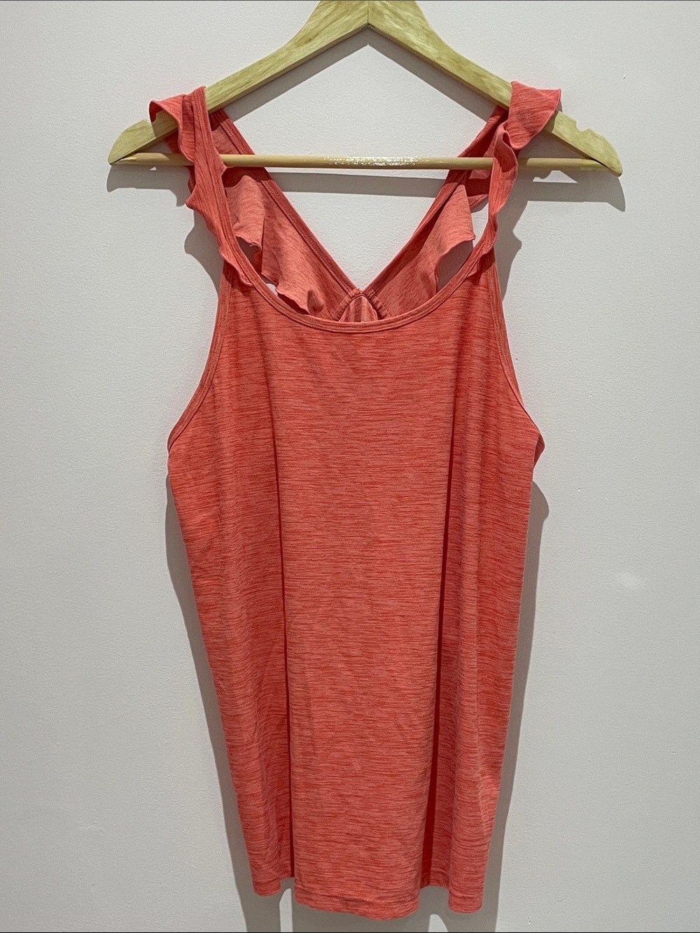 Old Navy Coral Ruffle-Strap Tank Top